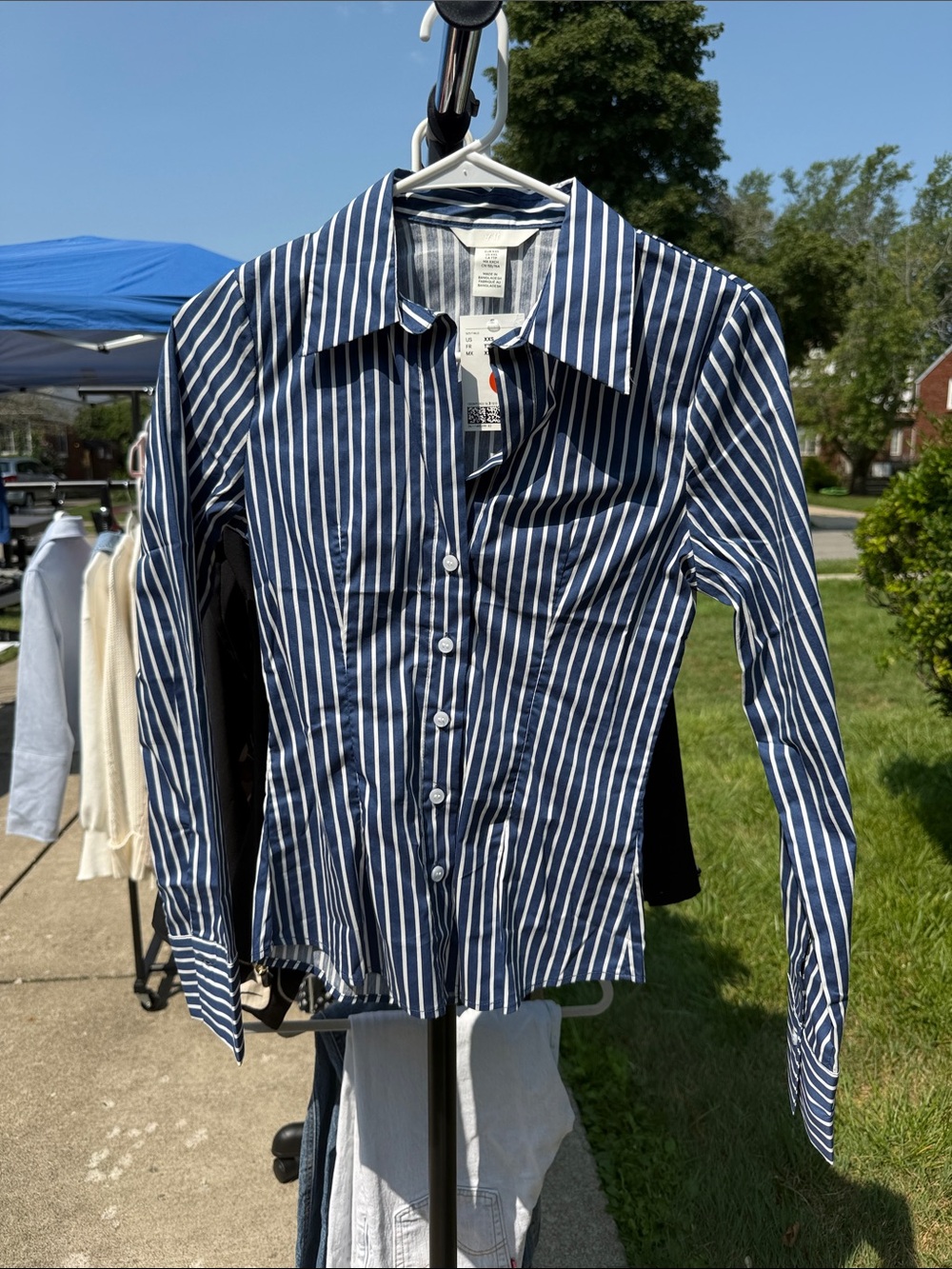 NWT STRIPED BLOUSE